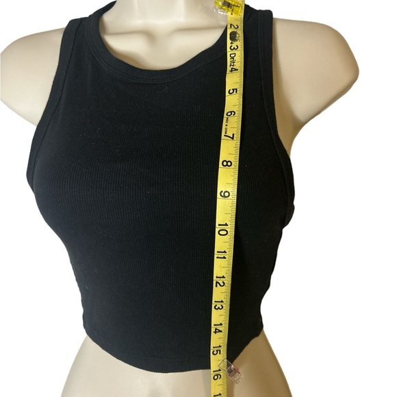 Zara black cropped tank top size M - Picture 2 of 6